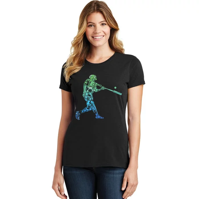 Baseball Player Batter Women's T-Shirt