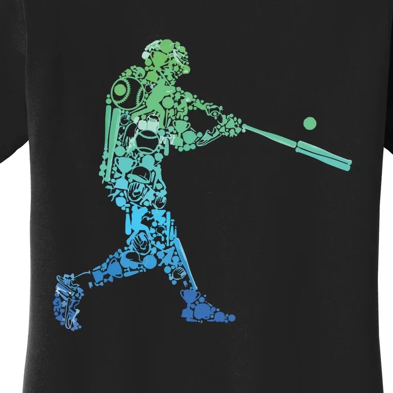 Baseball Player Batter Women's T-Shirt