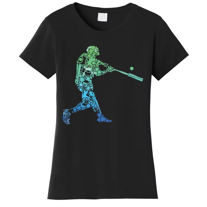 Baseball Player Batter Women's T-Shirt