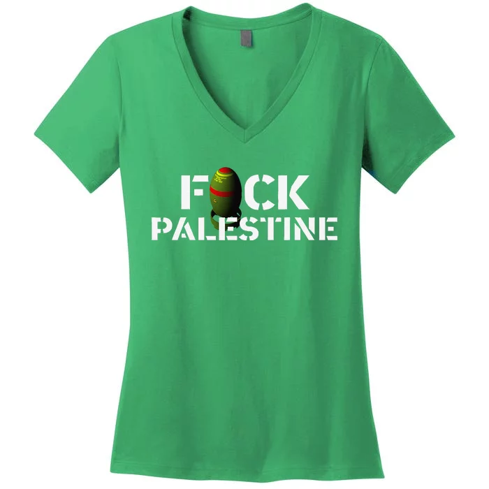 Bomb Palestine Women's V-Neck T-Shirt