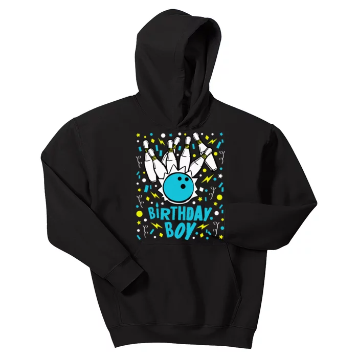 Bowling Party Birthday Pins Bowler Gift Kids Hoodie