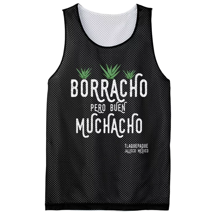 Borracho Pero Buen Muchacho Mexico Saying Mesh Reversible Basketball Jersey Tank