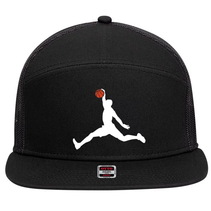 Basketball player 7 Panel Mesh Trucker Snapback Hat