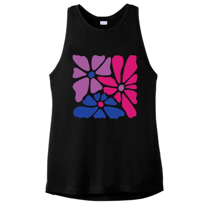 Bi Pride Bisexual Pride Ladies Tri-Blend Wicking Tank