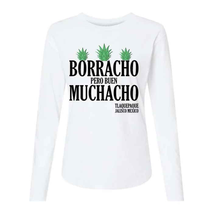 Borracho Pero Buen Muchacho Tlaquepaque Jalisco Mexico Womens Cotton Relaxed Long Sleeve T-Shirt