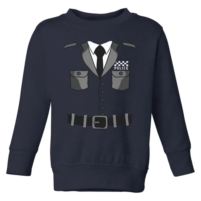 British Policeman Bobby Copper Police Halloween Costume Toddler Sweatshirt