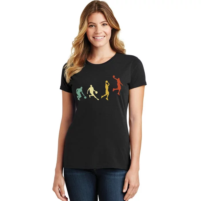 Basketball Player Basketballer Sports Evolution Women's T-Shirt