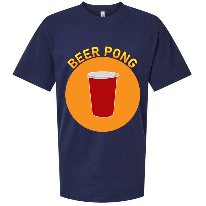 Beer Pong Beerpong Funny Pub Party Game Gift Sueded Cloud Jersey T-Shirt