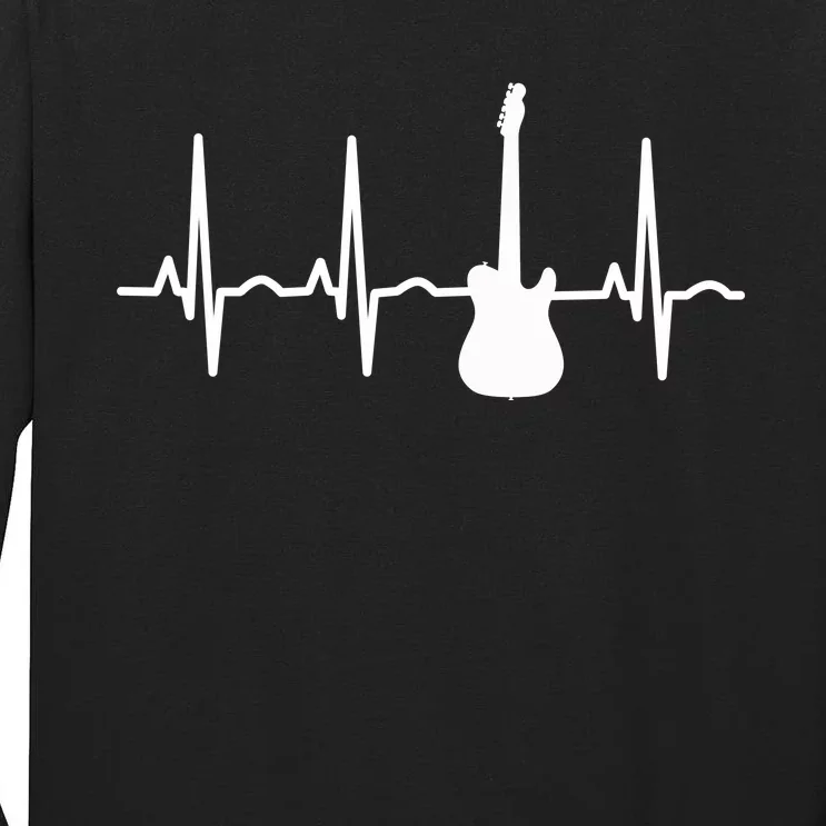 Bass Player Bass Guitar Player Heartbeat Tall Long Sleeve T-Shirt