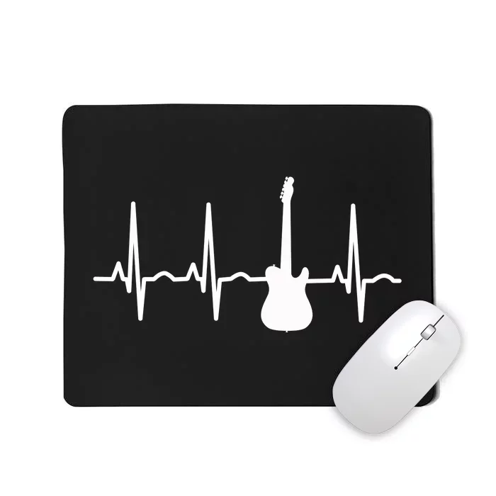 Bass Player Bass Guitar Player Heartbeat Mousepad