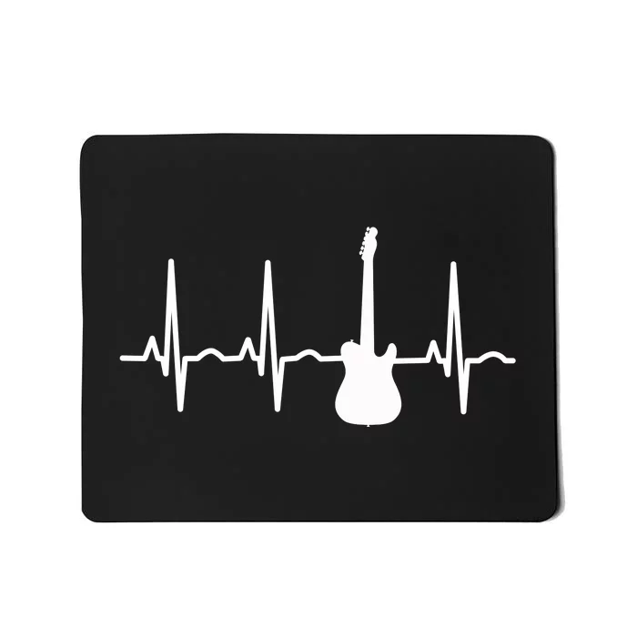 Bass Player Bass Guitar Player Heartbeat Mousepad