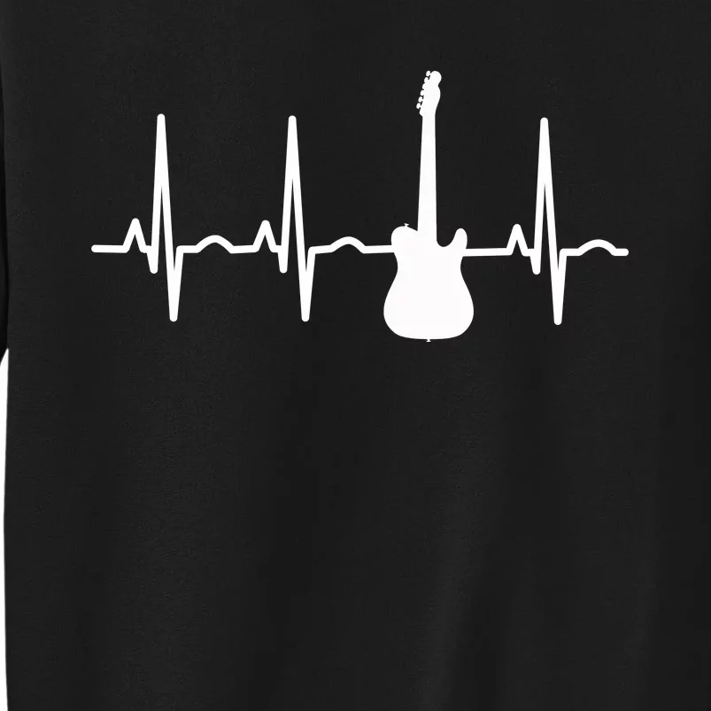 Bass Player Bass Guitar Player Heartbeat Tall Sweatshirt