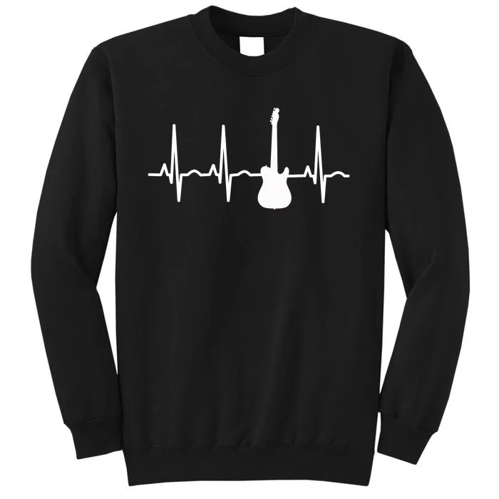 Bass Player Bass Guitar Player Heartbeat Tall Sweatshirt