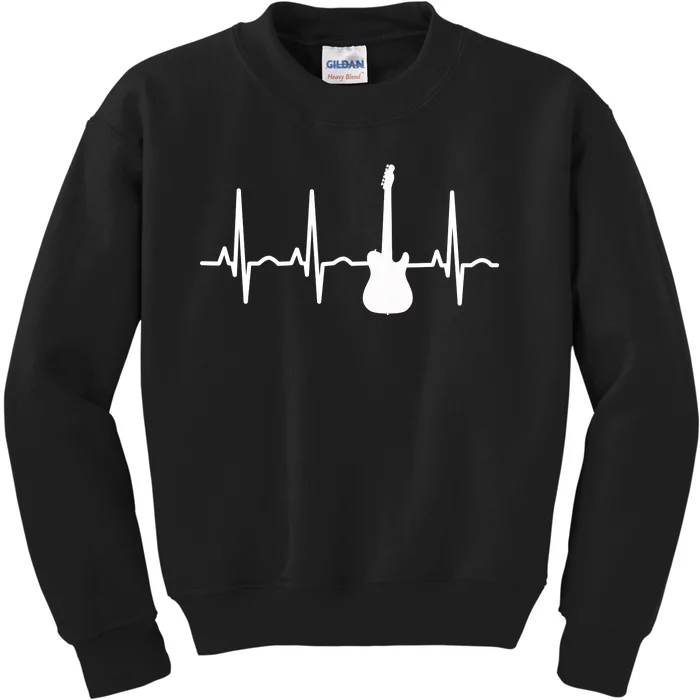 Bass Player Bass Guitar Player Heartbeat Kids Sweatshirt