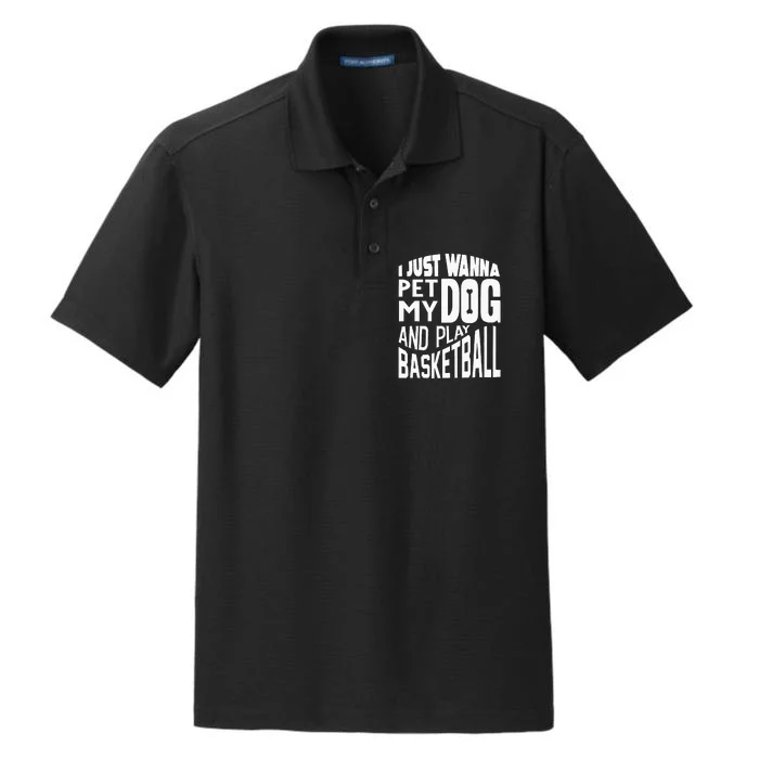 Basketball Player  Basketball Lover Dry Zone Grid Performance Polo