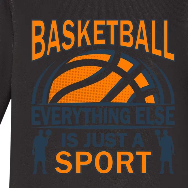 Basketball Players Basketball Team Graphic Sports Basketball Baby Long Sleeve Bodysuit