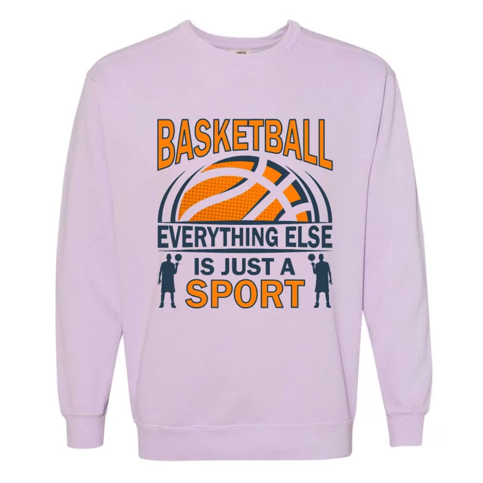 Basketball Players Basketball Team Graphic Sports Basketball Garment-Dyed Sweatshirt