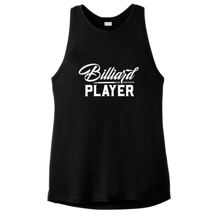 Billiards Player Billiards Dad Gift For Father’s Day Ladies Tri-Blend Wicking Tank