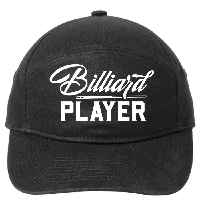 Billiards Player Billiards Dad Gift For Father’s Day 7-Panel Snapback Hat