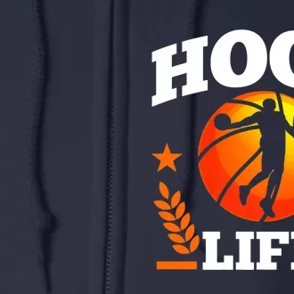 Basketball Player | Baller | Team Sports Lover | Hoop Life Premium Full Zip Hoodie