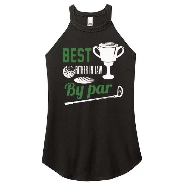 Best Papa By Par Father's Day Golf Gift Grandpa Women’s Perfect Tri Rocker Tank