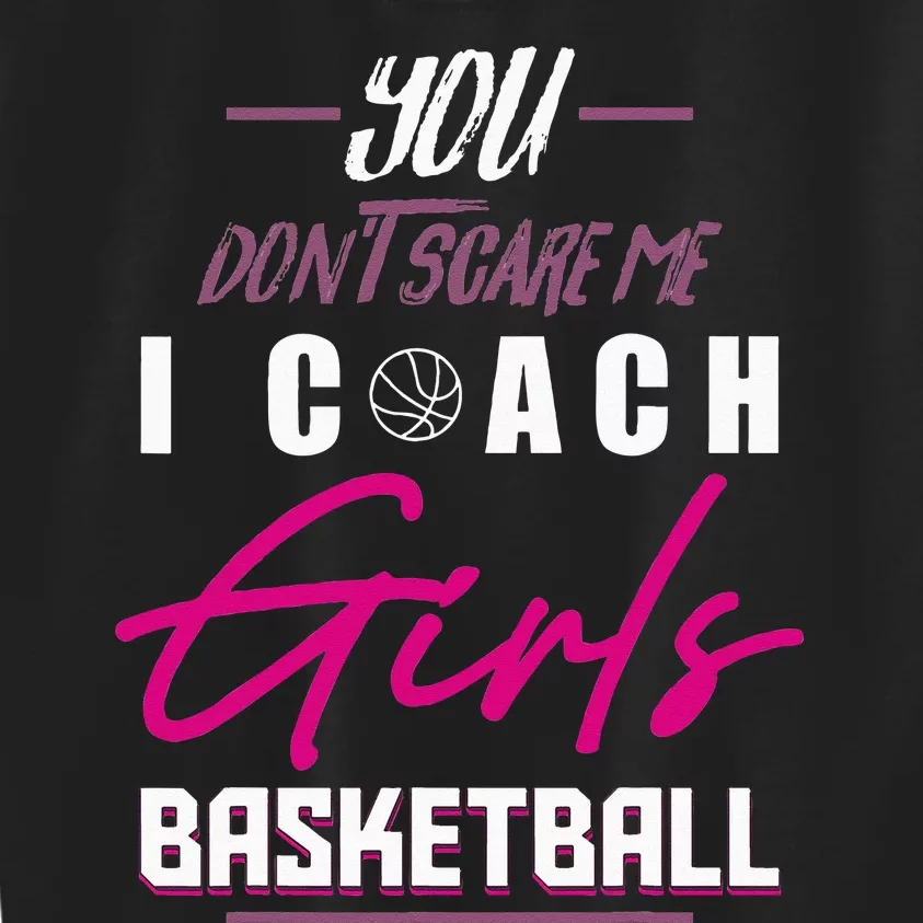 Basketball Player Coach Team Funny Baller Girl Trainor Kids Sweatshirt