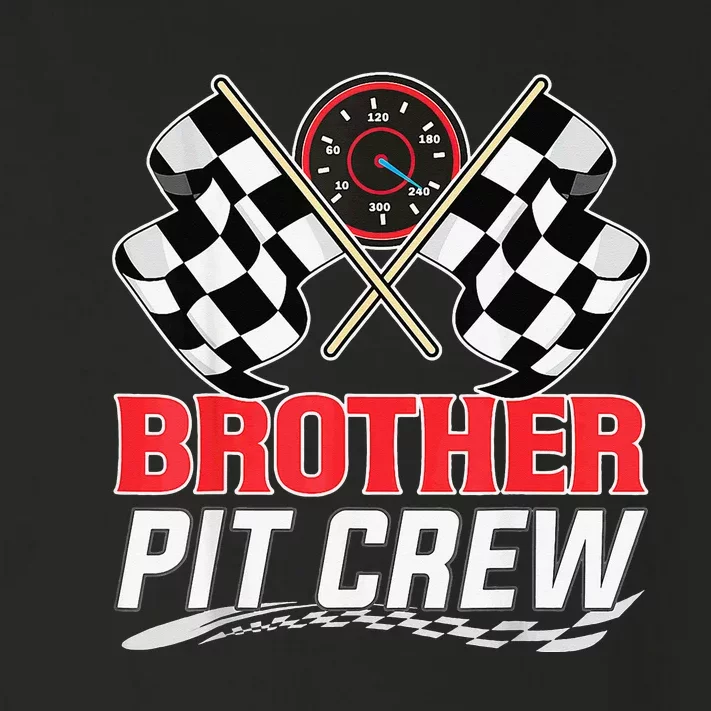 Brother Pit Crew Race Car Birthday Party Racing Family Toddler Long Sleeve Shirt