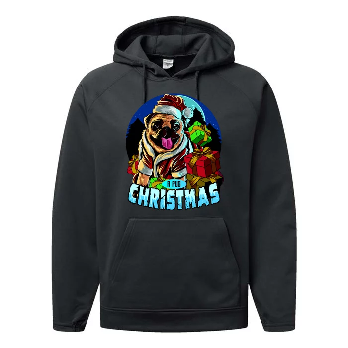 Best Pug Christmas Performance Fleece Hoodie