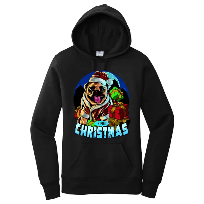 Best Pug Christmas Women's Pullover Hoodie