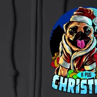 Best Pug Christmas Full Zip Hoodie