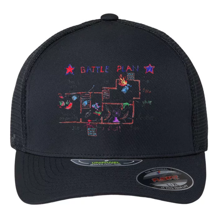 Battle Plan Christmas Home Hand Dawn Alone Xmas Flexfit Unipanel Trucker Cap