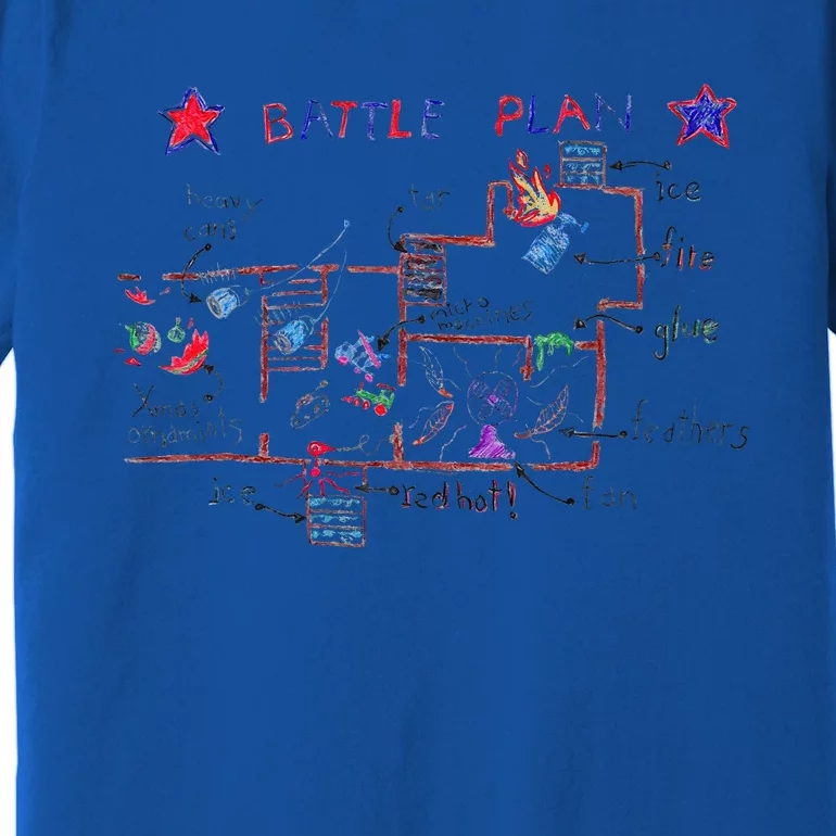 Battle Plan Christmas Home Hand Dawn Alone Xmas Premium T-Shirt