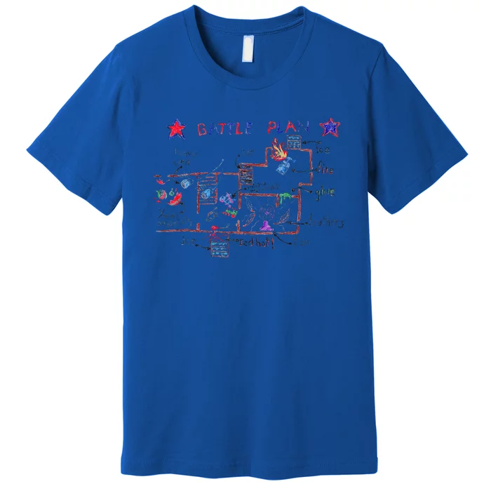 Battle Plan Christmas Home Hand Dawn Alone Xmas Premium T-Shirt