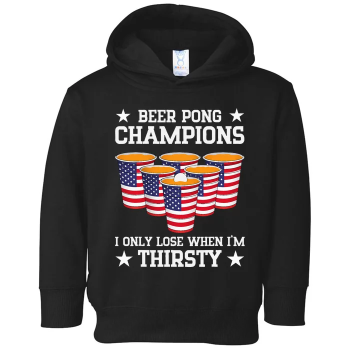 Beer Pong Champions Toddler Hoodie