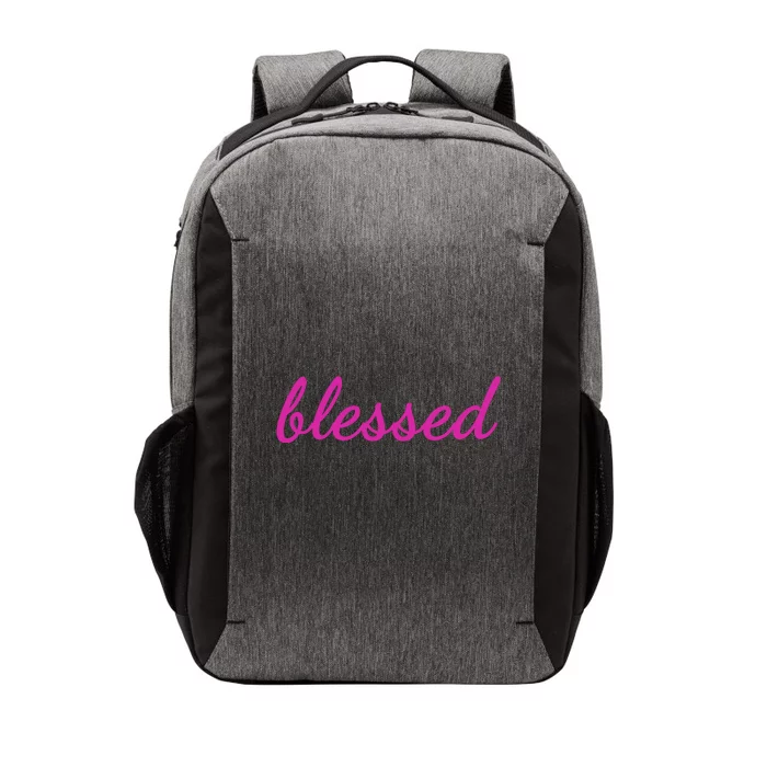 Blessed Pink Christian Vector Backpack