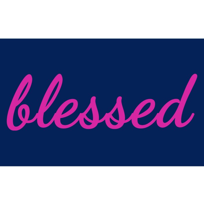 Blessed Pink Christian Bumper Sticker