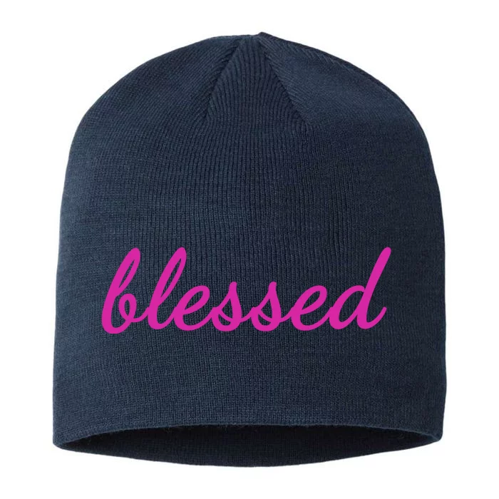 Blessed Pink Christian 8 1/2in Sustainable Knit Beanie