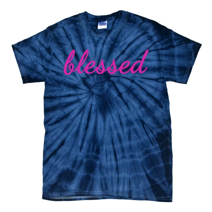 Blessed Pink Christian Tie-Dye T-Shirt