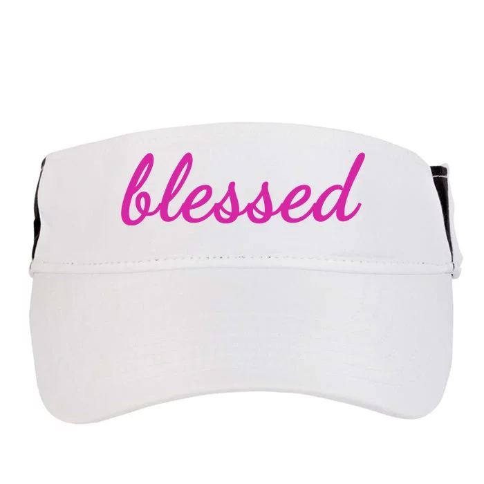 Blessed Pink Christian Adult Drive Performance Visor