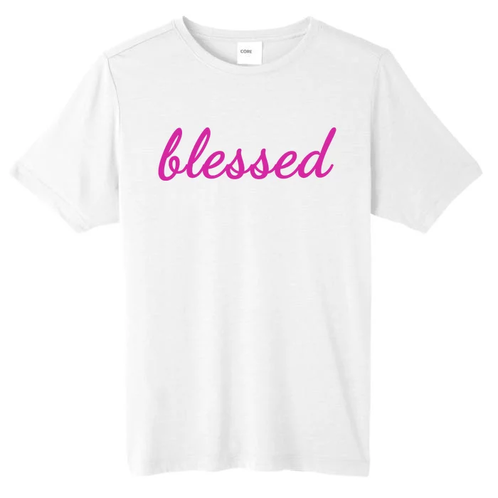 Blessed Pink Christian ChromaSoft Performance T-Shirt