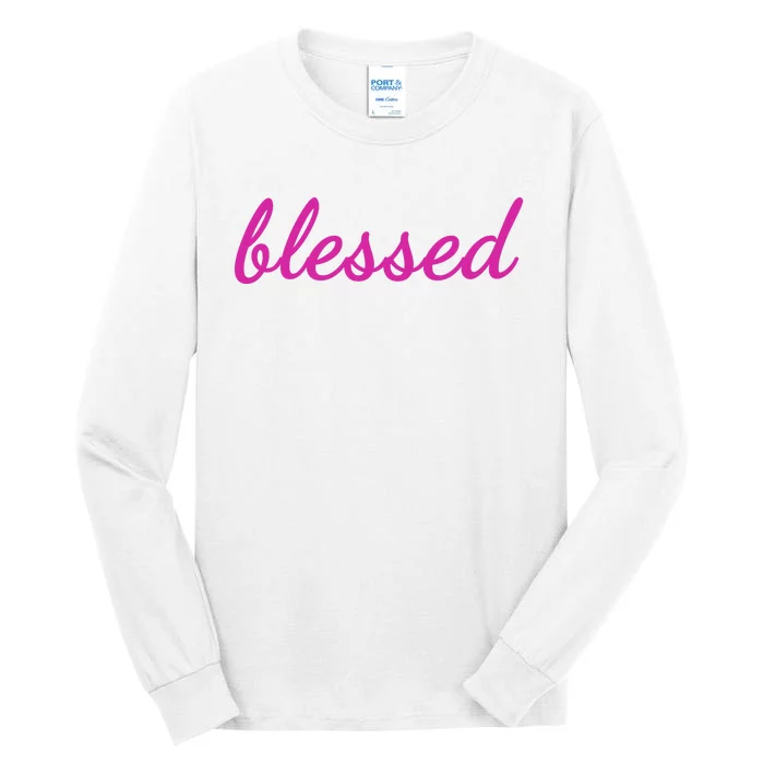 Blessed Pink Christian Tall Long Sleeve T-Shirt