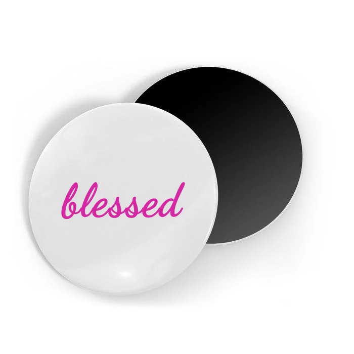 Blessed Pink Christian Magnet