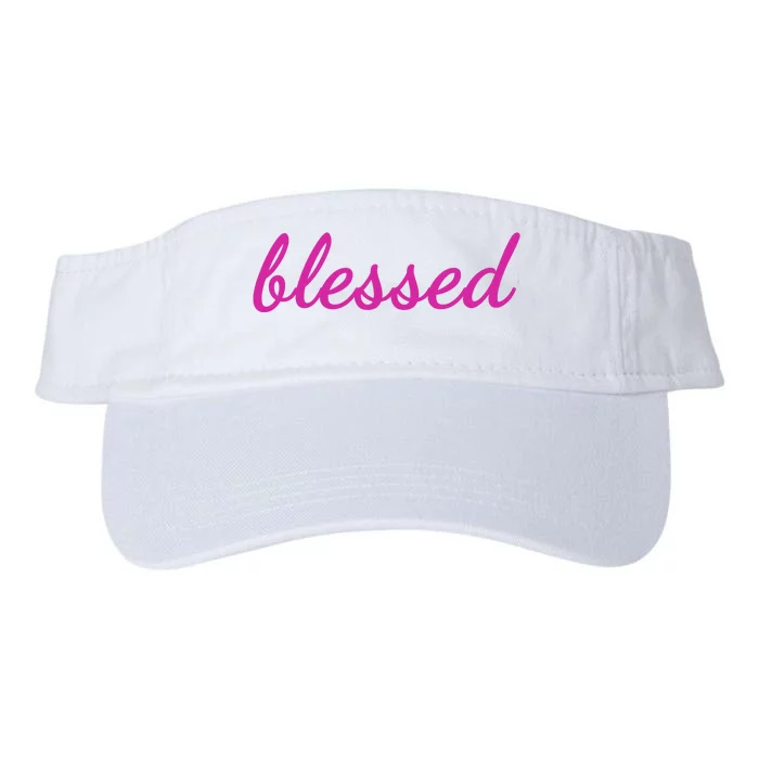 Blessed Pink Christian Valucap Bio-Washed Visor