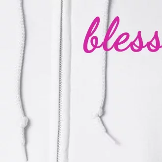 Blessed Pink Christian Full Zip Hoodie