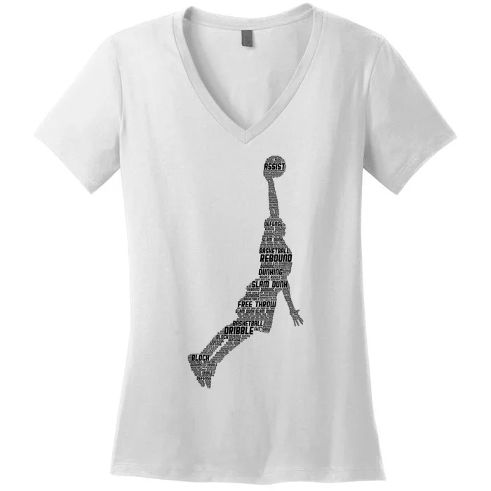 Basketball Player Coach Women's V-Neck T-Shirt