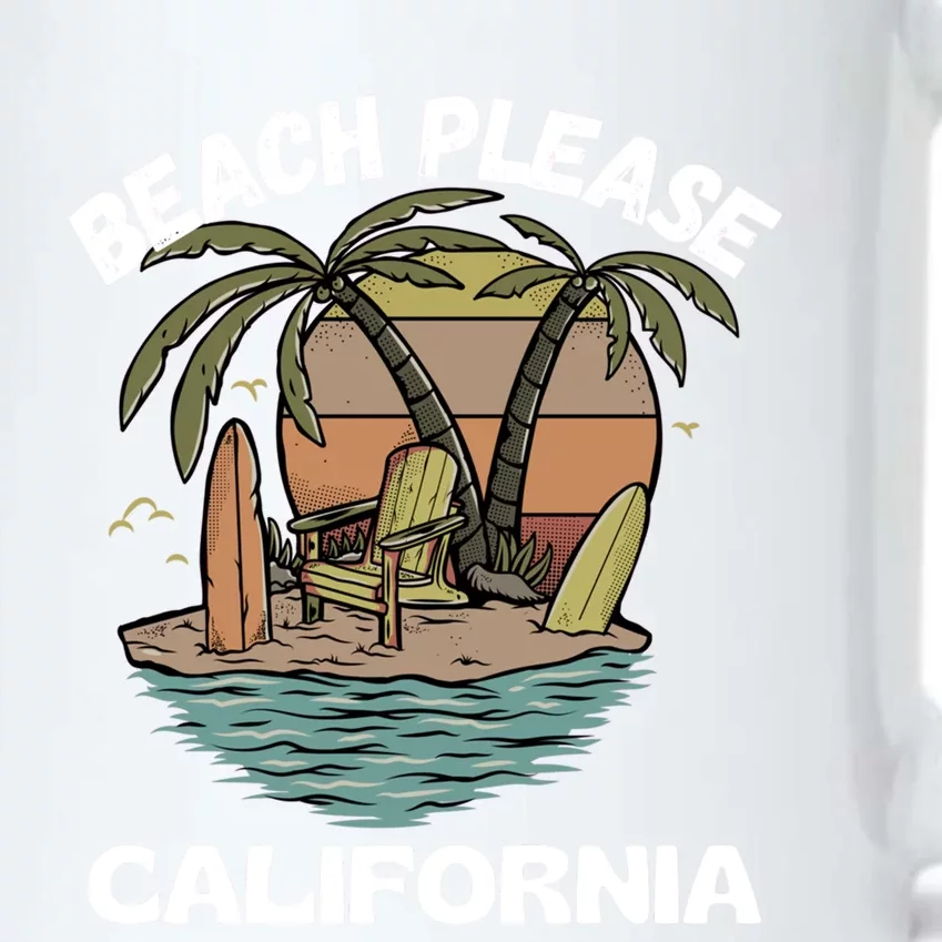 Beach Please California Beach Holiday Great Gift Black Color Changing Mug