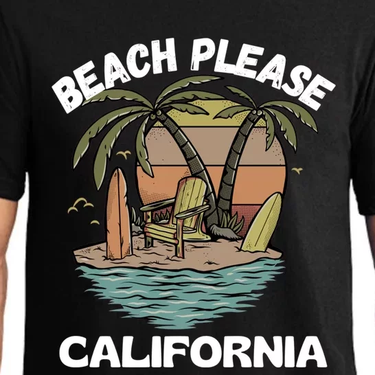 Beach Please California Beach Holiday Great Gift Pajama Set