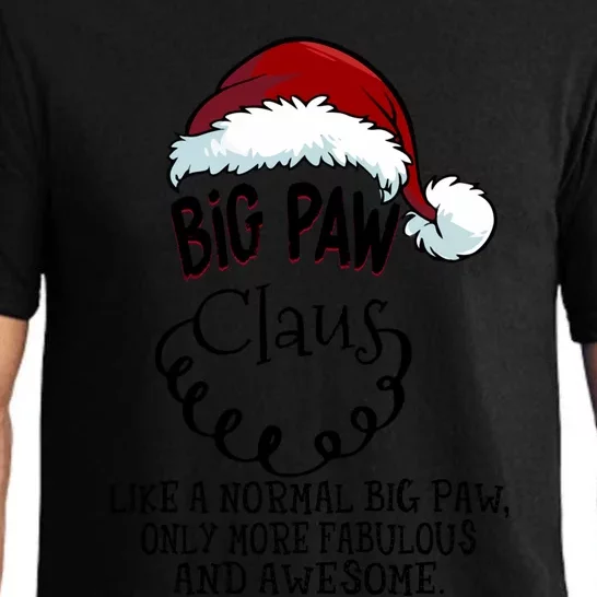 Big Paw Claus Awesome Happy New Santa Claus Christmas Gift Pajama Set