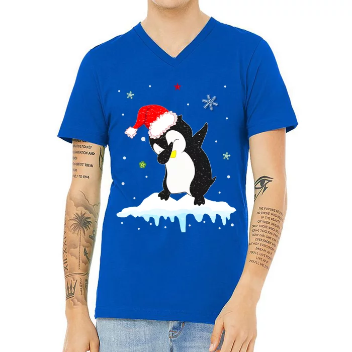 Best Penguin Christmas Matching Family Meaningful Gift V-Neck T-Shirt