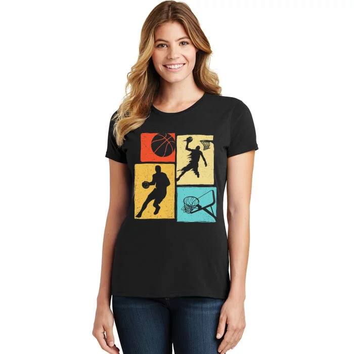 Basketball Players - Colorful Ball Hoop Sports Lover Women's T-Shirt